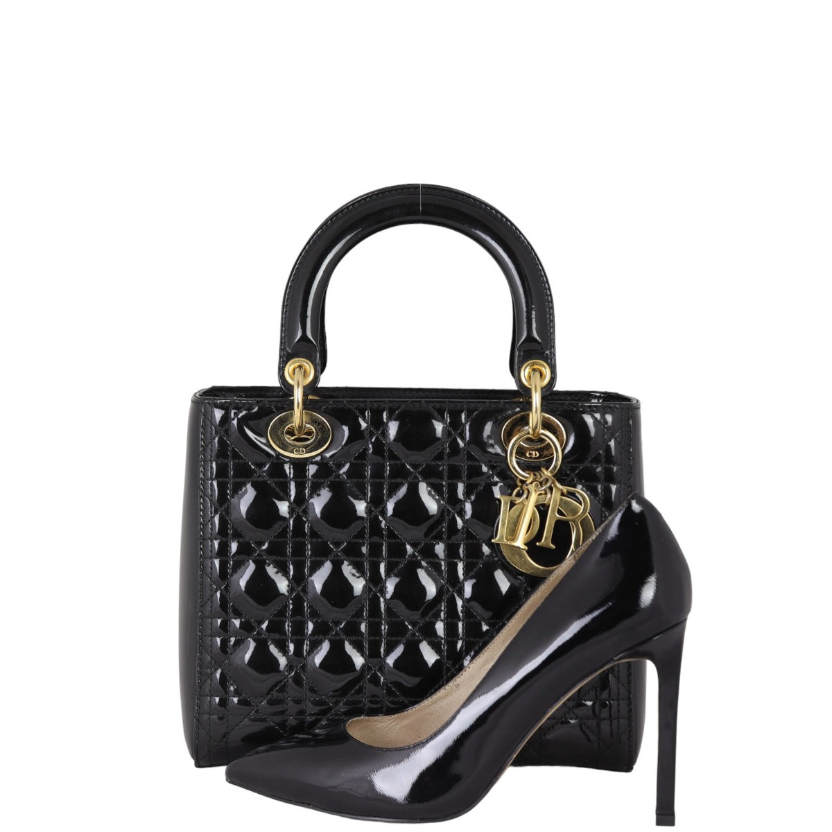 Dior Lady Dior Medium Patent