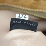 Prada Ostrich Pushlock Flap Top Handle Bag