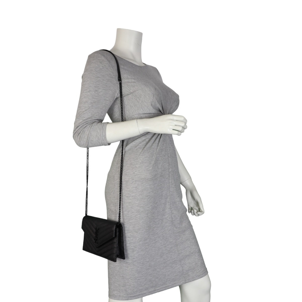 Saint Laurent Cassandre Envelope Chain Wallet