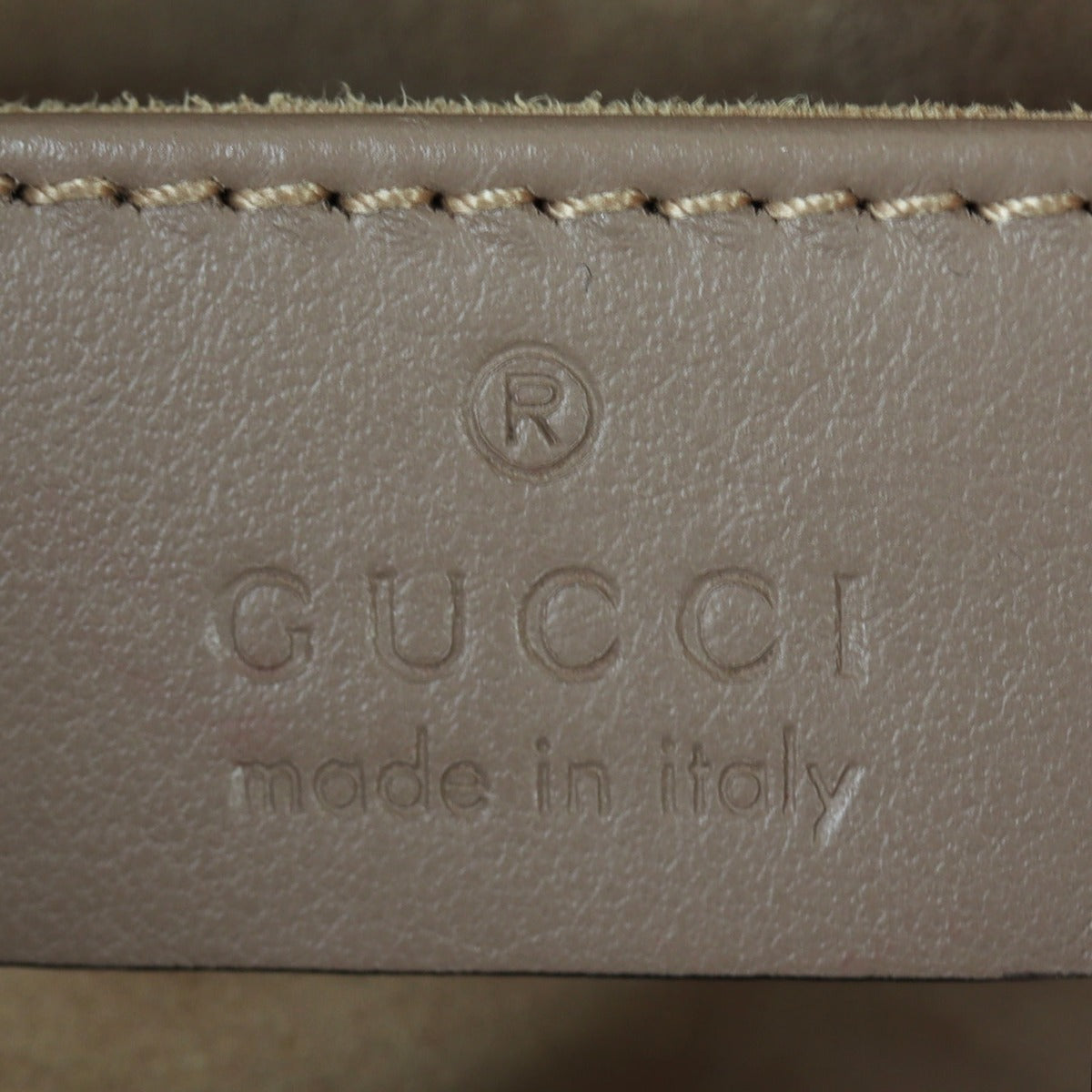 Gucci GG Marmont Mini Camera Bag Interior Stamp