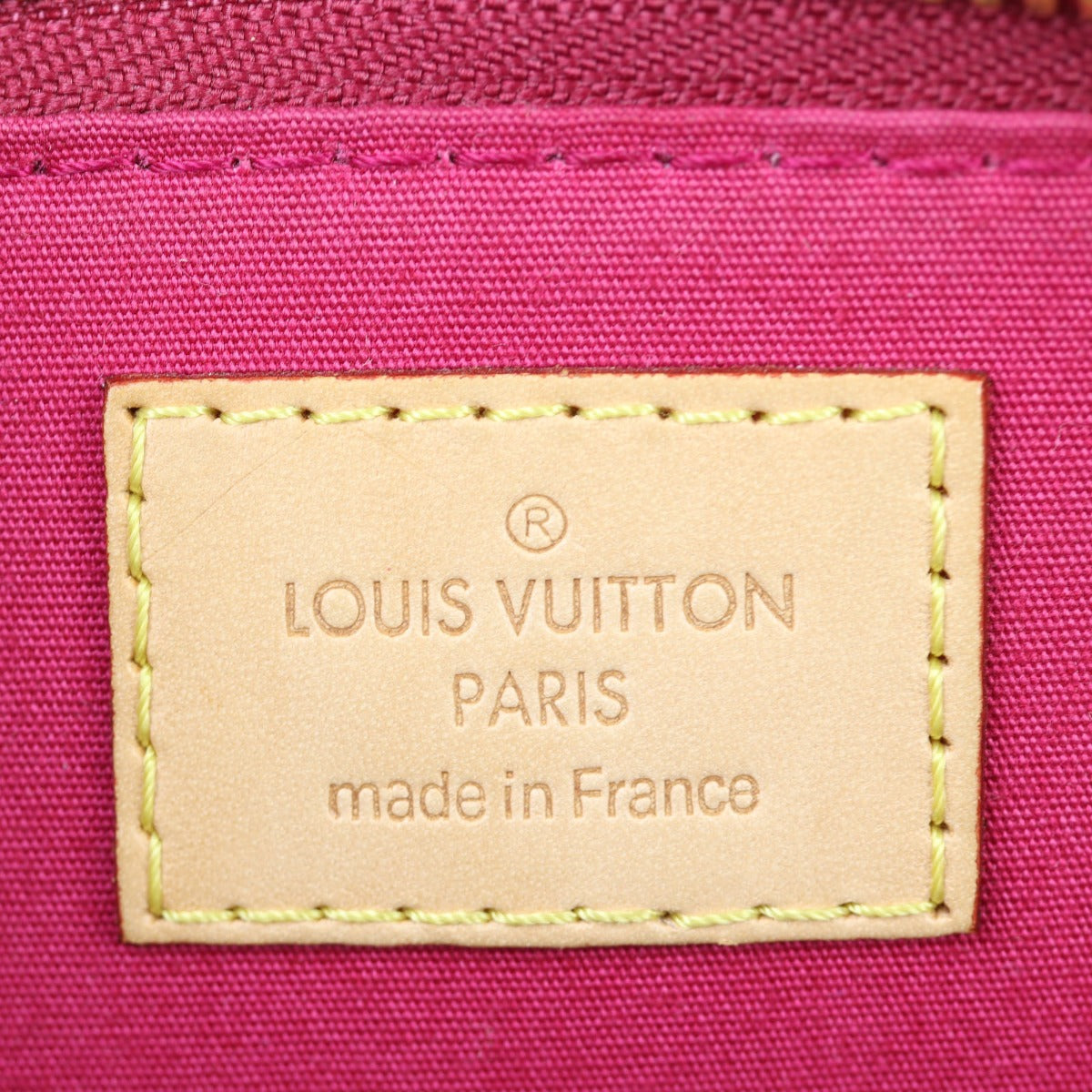 Louis Vuitton Alma BB Monogram Vernis Interior Stamp