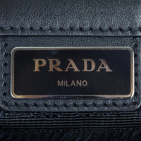 Prada Saffiano Zip Briefcase Bag Interior Stamp