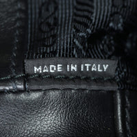 Prada Saffiano Zip Briefcase Bag Interior Stamp