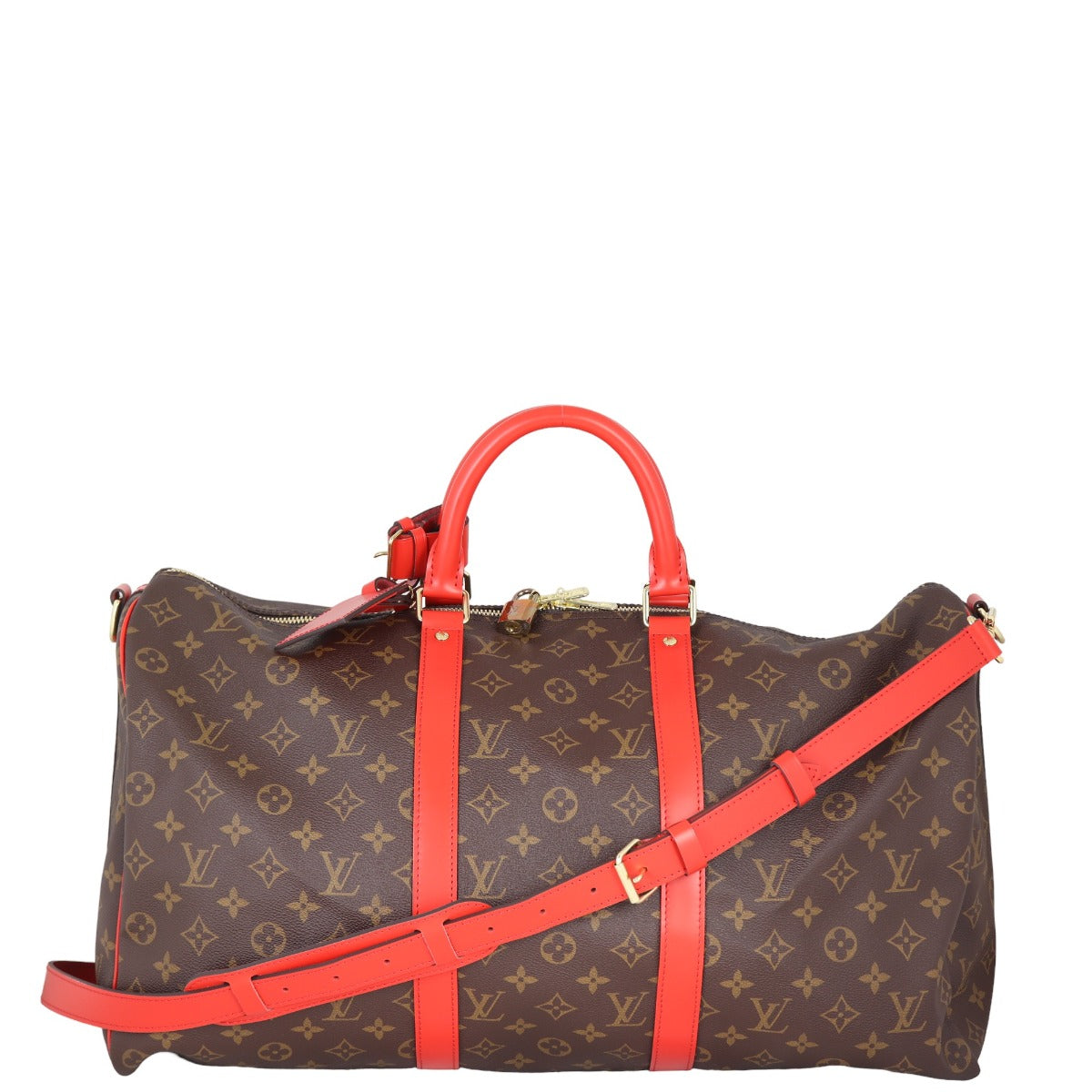 Louis Vuitton Keepall Bandouliere 50 Monogram Coquelicot