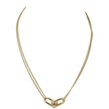 Tiffany Hardwear Large Double Link Pendant 18k Yellow Gold Necklace