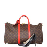 Louis Vuitton Keepall Bandouliere 50 Monogram Coquelicot