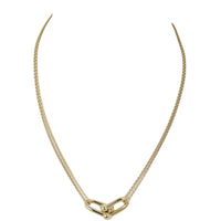 Tiffany Hardwear Large Double Link Pendant 18k Yellow Gold Necklace