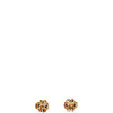 Tiffany Fleur de Lis Key Bar 18k Rose Gold Diamond Earrings