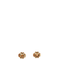 Tiffany Fleur de Lis Key Bar 18k Rose Gold Diamond Earrings