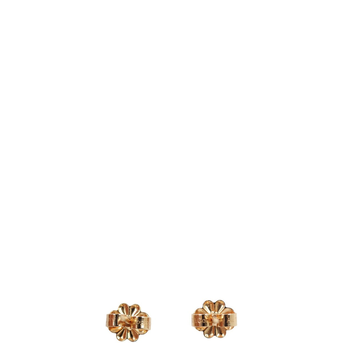 Tiffany Fleur de Lis Key Bar 18k Rose Gold Diamond Earrings