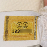 Chanel Square Stitch Logo Tote | Off White