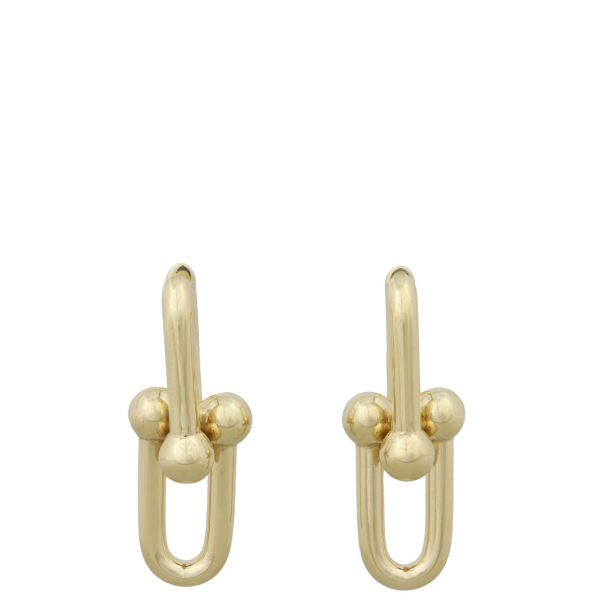 Tiffany Hardwear Large Link 18k Yellow Gold Earrings
