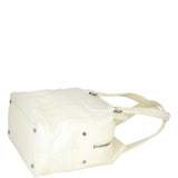 Chanel Square Stitch Logo Tote | Off White