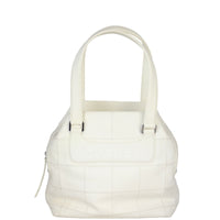 Chanel Square Stitch Logo Tote | Off White
