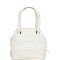 Chanel Square Stitch Logo Tote | Off White