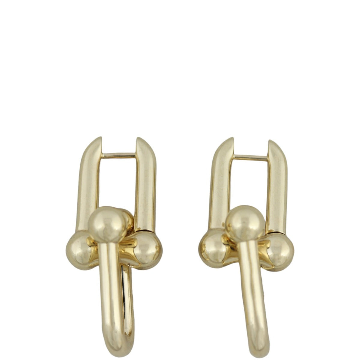 Tiffany Hardwear Large Link 18k Yellow Gold Earrings