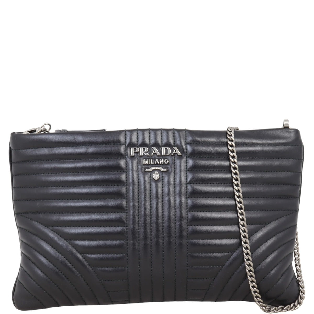 Prada Diagramme Clutch on Chain
