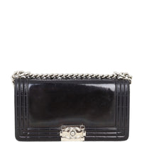 Chanel Boy Old Medium Glazed | Black