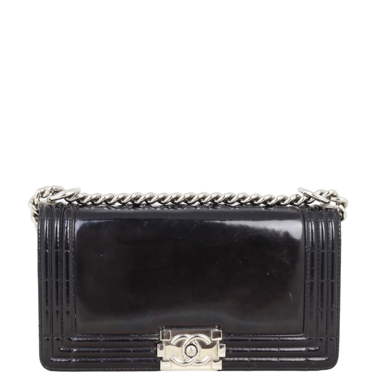 Chanel Boy Old Medium Glazed | Black