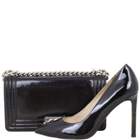 Chanel Boy Old Medium Glazed | Black