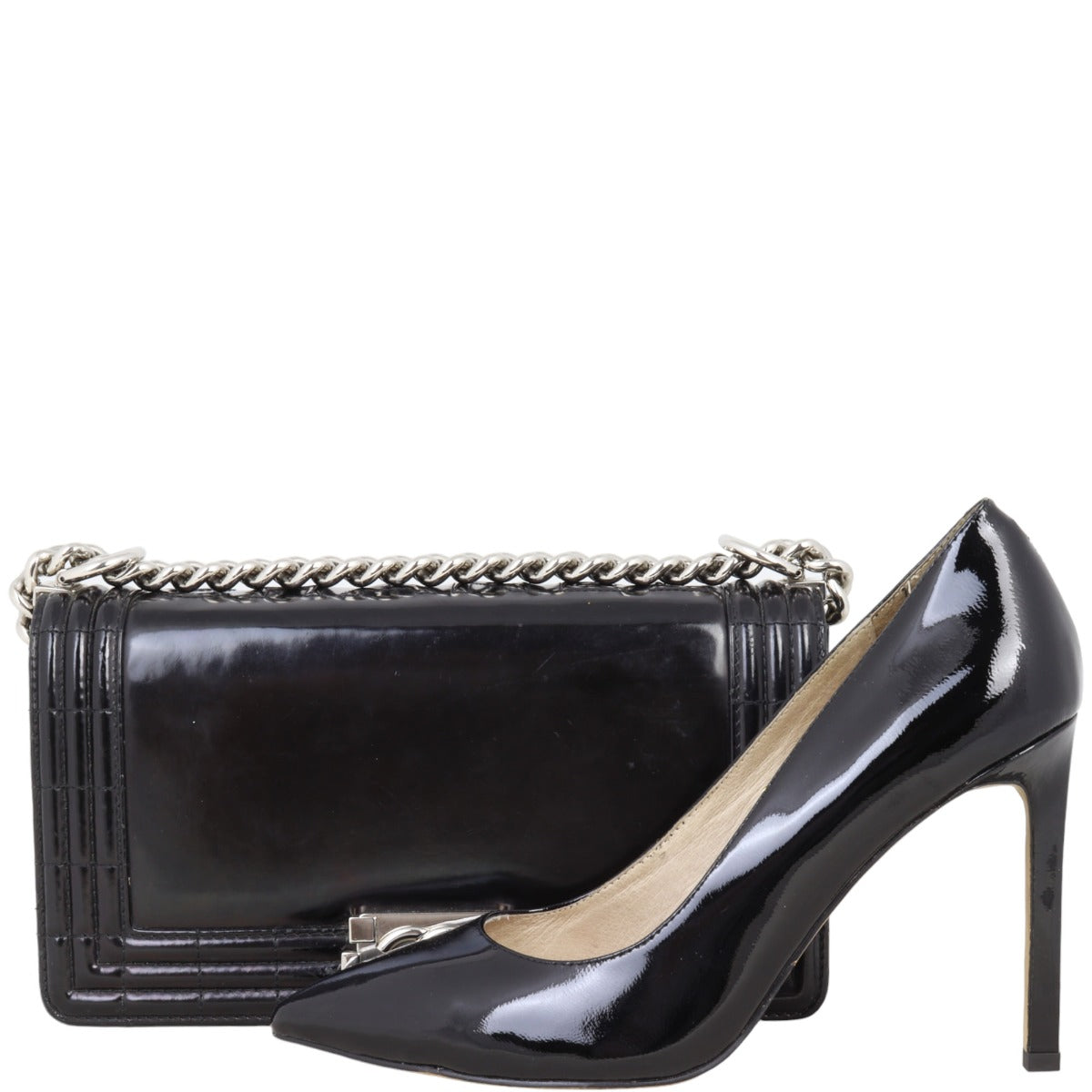 Chanel Boy Old Medium Glazed | Black