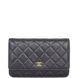 Chanel Classic Wallet on Chain | Black Lambskin Gold