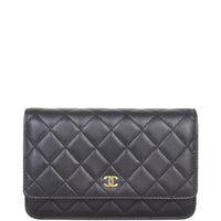 Chanel Classic Wallet on Chain | Black Lambskin Gold