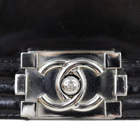 Chanel Boy Old Medium Glazed | Black