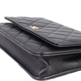 Chanel Classic Wallet on Chain | Black Lambskin Gold
