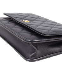 Chanel Classic Wallet on Chain | Black Lambskin Gold