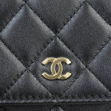 Chanel Classic Wallet on Chain | Black Lambskin Gold