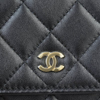 Chanel Classic Wallet on Chain | Black Lambskin Gold