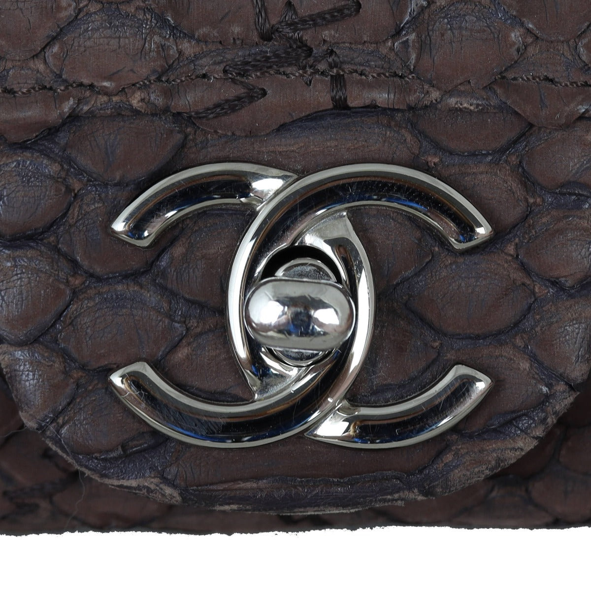 Chanel CC Python Wallet on Chain Date Code