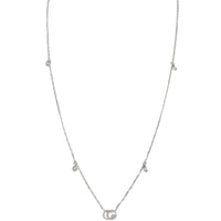 Gucci GG Running 18K White Gold Diamond Necklace