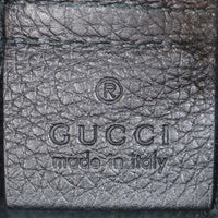 Gucci Logo Print Leather Pouch