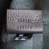 Gucci Logo Print Leather Pouch