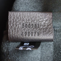 Gucci Logo Print Leather Pouch