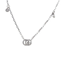 Gucci GG Running 18K White Gold Diamond Necklace