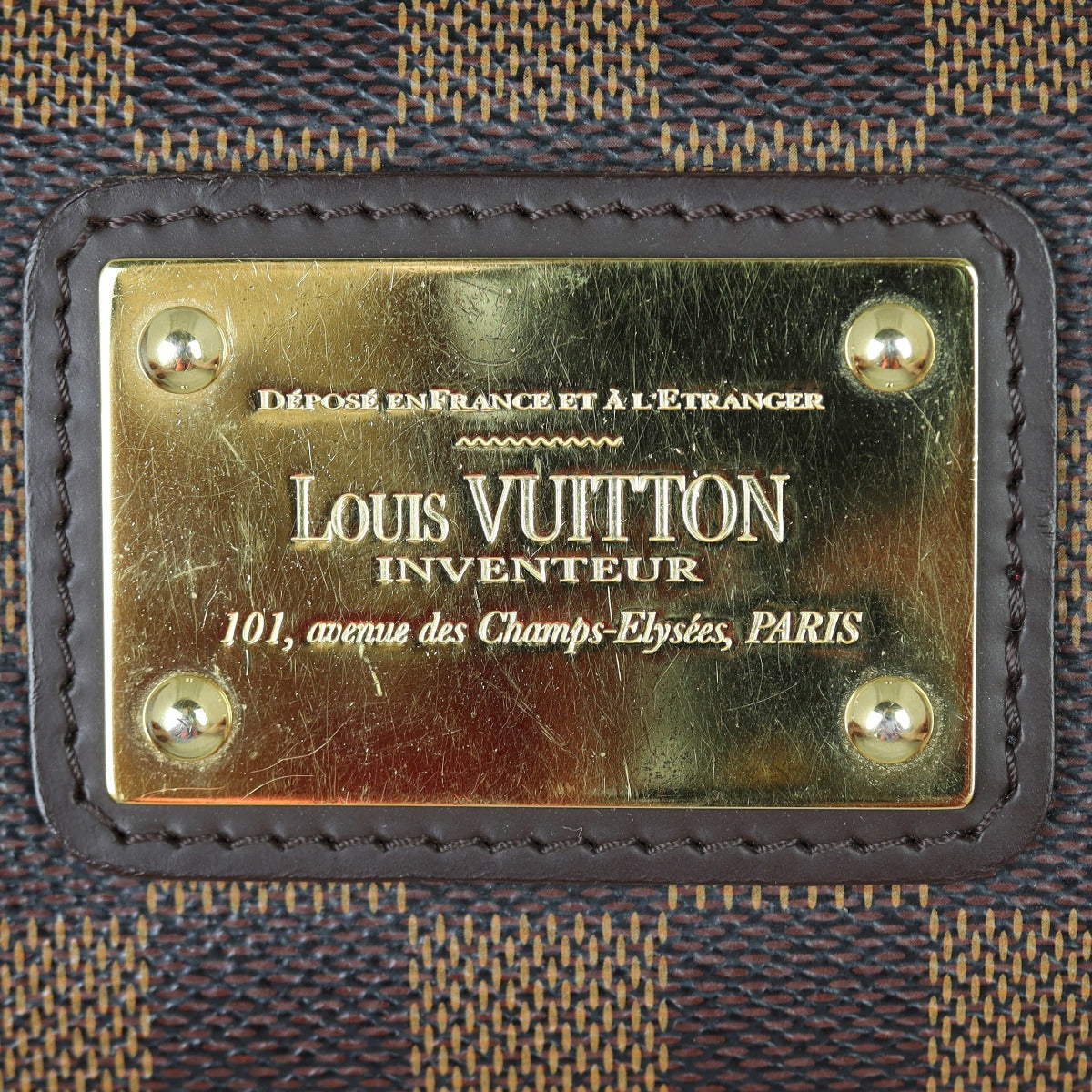 Louis Vuitton Eva Pochette Damier Ebene Hardware