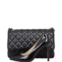 Chanel Classic Double Flap Jumbo | Black Lambskin