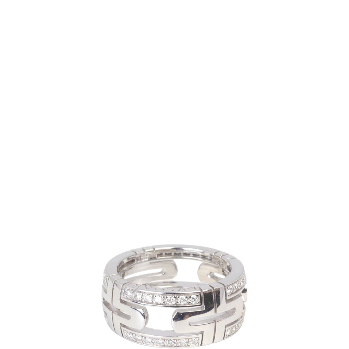 Bvlgari Parentesi 18k White Gold Diamond Band