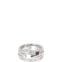 Bvlgari Parentesi 18k White Gold Diamond Band