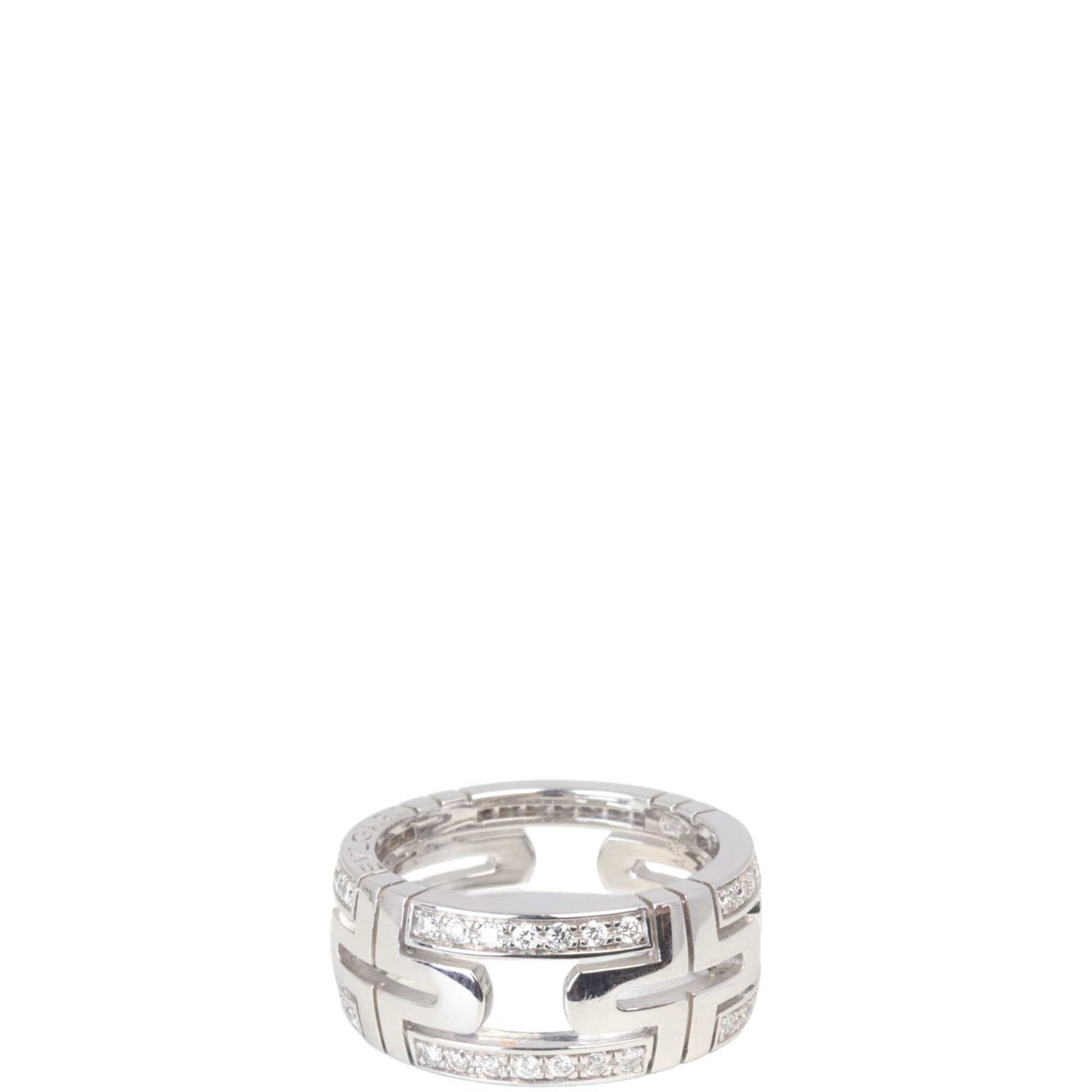 Bvlgari Parentesi 18k White Gold Diamond Band