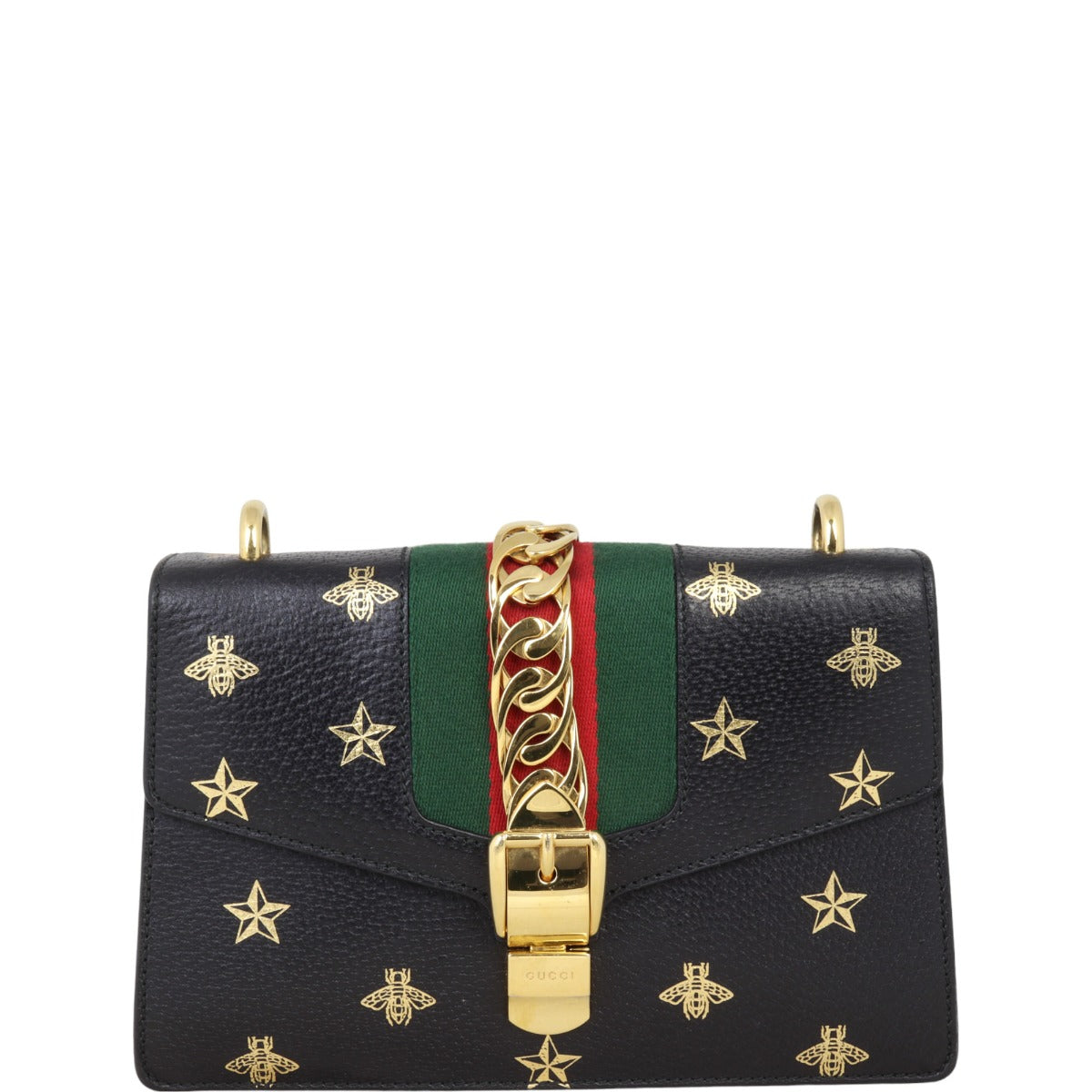Gucci Sylvie Bee Stars Small Shoulder Bag