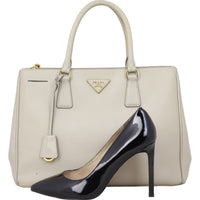 Prada Saffiano Lux Galleria Double Zip Tote Medium