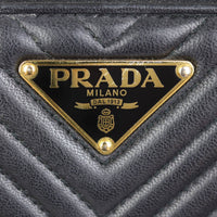 Prada Diagramme Nappa Mini Chain Shoulder Bag Hardware