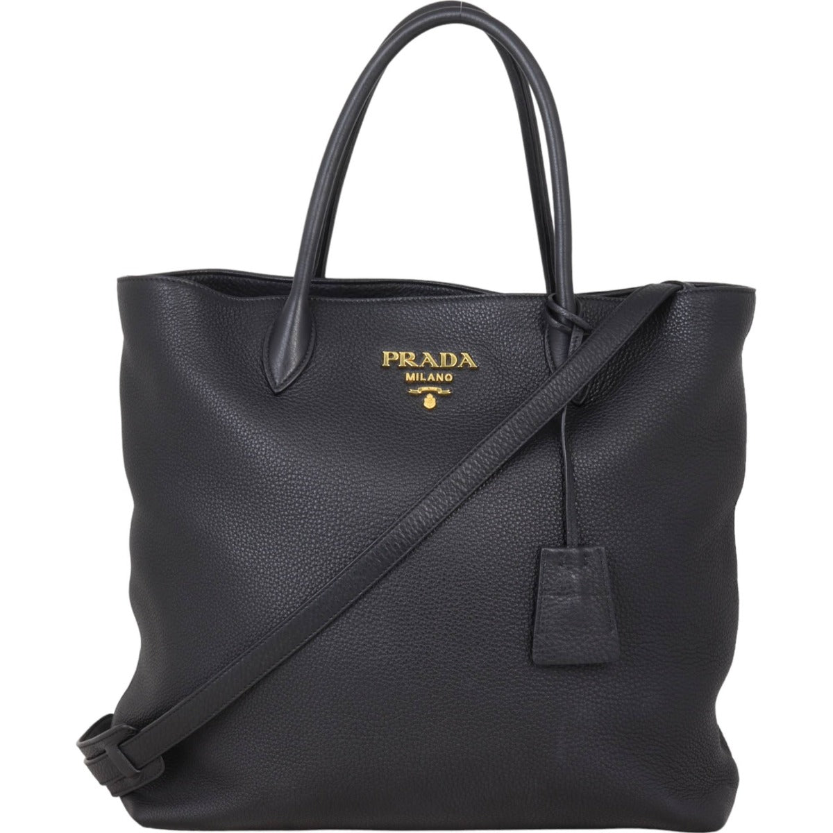 Prada Vitello Daino Zip Tote