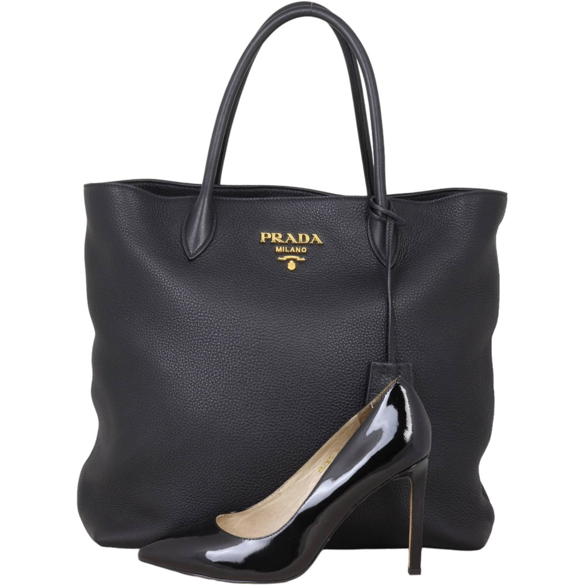 Prada Vitello Daino Zip Tote