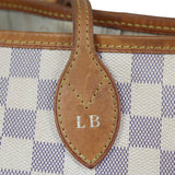 Louis Vuitton Neverfull MM Damier Azur Initials