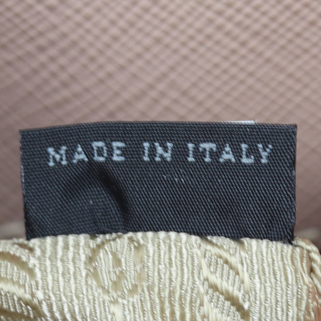 Prada Saffiano Lux Galleria Double Zip Tote Medium Interior Stamp